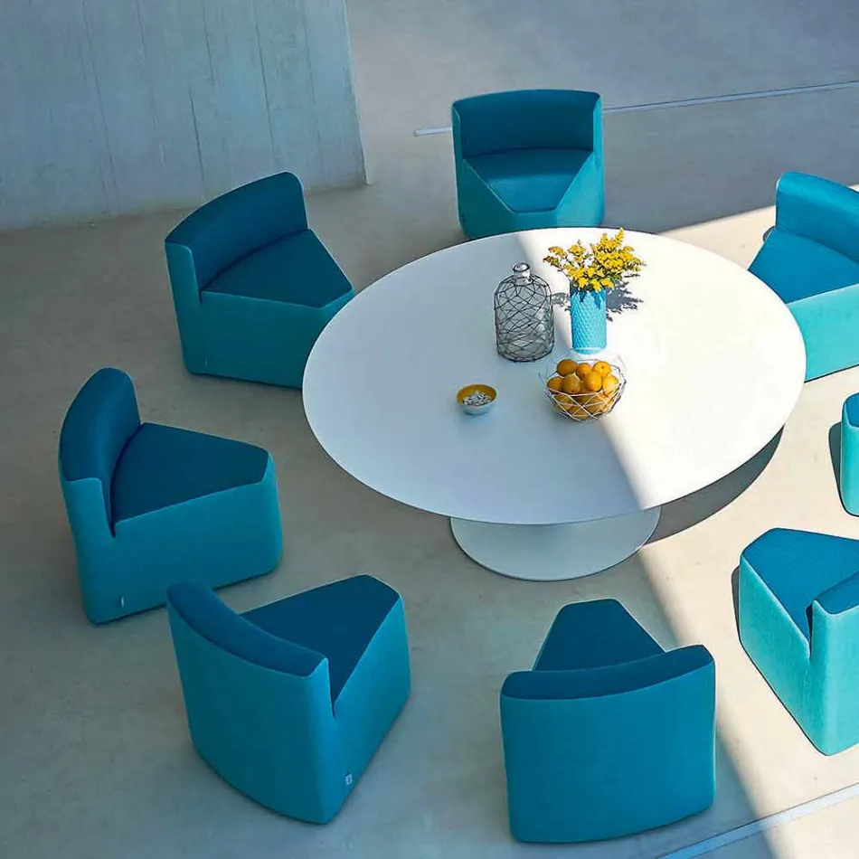 Varaschin Big In&Out tavolo da giardino + 8 poltroncine design moderno Viadurini