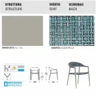 Varaschin Clever poltroncina da giardino design moderno, 6 pezzi Viadurini