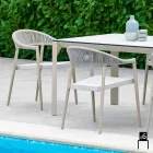 Varaschin Clever poltroncina da giardino design moderno, 6 pezzi Viadurini