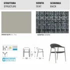 Varaschin Clever poltroncina da giardino design moderno, 6 pezzi Viadurini