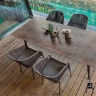 Varaschin Cricket poltroncina da esterno intrecciata a mano, 2 pezzi Viadurini