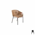 Varaschin Cricket poltroncina da esterno intrecciata a mano, 2 pezzi Viadurini