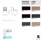 Varaschin Cricket sedia da esterno moderna intrecciata a mano, 2 pezzi Viadurini