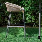 Varaschin Cricket sgabello alto da giardino design moderno, 2 pezzi Viadurini