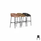 Varaschin Cricket sgabello alto da giardino design moderno, 2 pezzi Viadurini