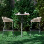 Varaschin Cricket sgabello alto da giardino design moderno, 2 pezzi Viadurini