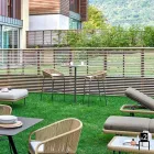 Varaschin Cricket sgabello da giardino moderno in alluminio, 2 pezzi Viadurini