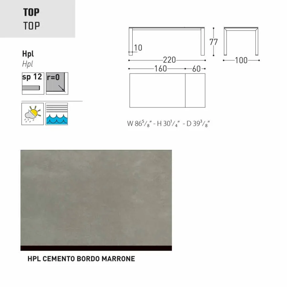 Varaschin Dolmen tavolo da giardino allungabile, fino a 380 cm Viadurini