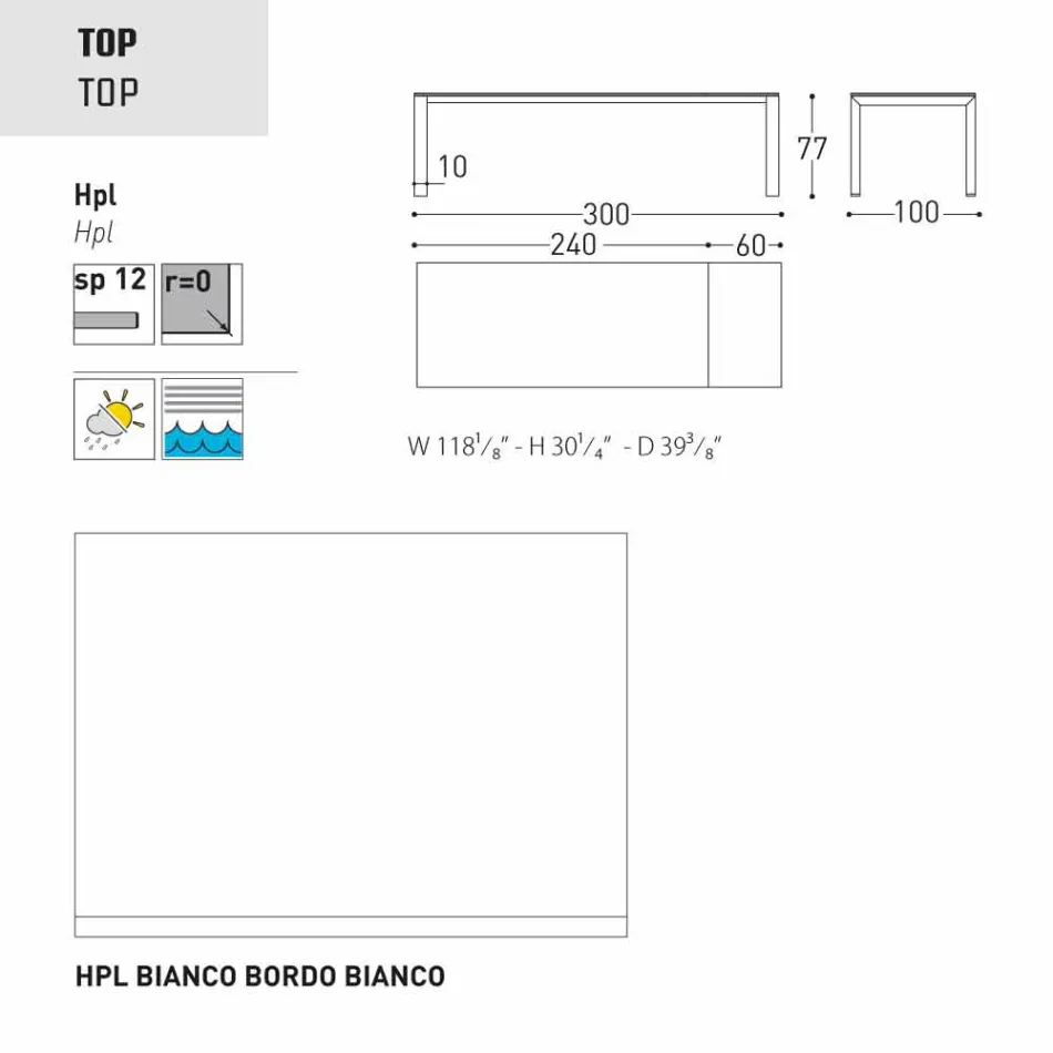 Varaschin Dolmen tavolo da giardino allungabile, fino a 380 cm Viadurini