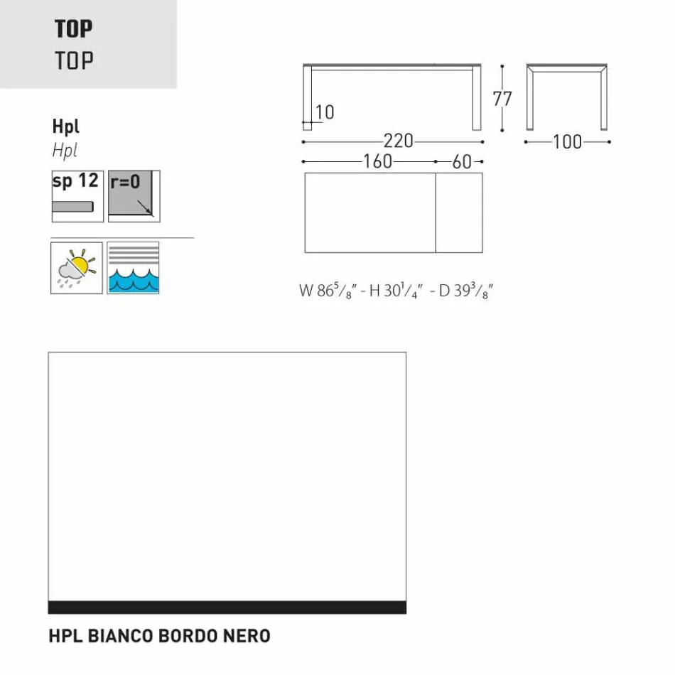 Varaschin Dolmen tavolo da giardino allungabile, fino a 380 cm Viadurini