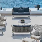 Varaschin Emma divano da giardino due posti imbottito moderno Viadurini