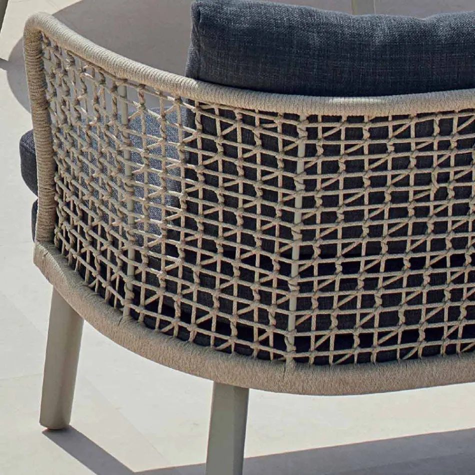 Varaschin Emma divano da giardino due posti imbottito moderno Viadurini