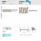 Varaschin Emma divano da giardino due posti imbottito moderno Viadurini