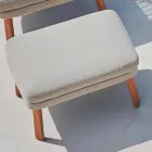 Varaschin Emma poggiapiedi da esterno di design in tessuto imbottito Viadurini