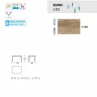 Varaschin Emma poggiapiedi da esterno di design in tessuto imbottito Viadurini