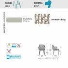 Varaschin Emma poltrona da esterno moderna in tessuto e alluminio Viadurini