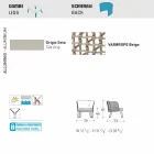 Varaschin Emma poltrona da giardino imbottita in tessuto e metallo Viadurini