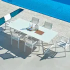 Varaschin Kolonaki tavolo da giardino moderno in diverse dimensioni Viadurini