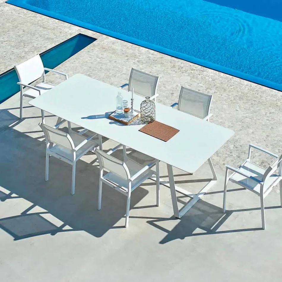 Varaschin Kolonaki tavolo da giardino moderno in diverse dimensioni Viadurini