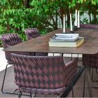 Varaschin Kolonaki tavolo da giardino moderno in diverse dimensioni Viadurini