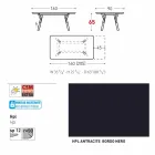 Varaschin Link tavolo allungabile da giardino con gambe in teak,H65 cm Viadurini