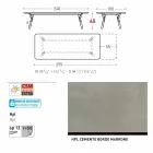 Varaschin Link tavolo allungabile da giardino con gambe in teak,H65 cm Viadurini