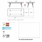 Varaschin Link tavolo allungabile da giardino H 65 cm, fino a 350 cm Viadurini