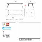 Varaschin Link tavolo allungabile da giardino H 65 cm, fino a 350 cm Viadurini