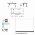 Varaschin Link tavolo allungabile da giardino H 65 cm, fino a 350 cm Viadurini