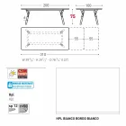 Varaschin Link tavolo da giardino allungabile con gambe in teak,H75 cm Viadurini