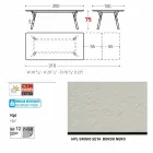 Varaschin Link tavolo da giardino allungabile con gambe in teak,H75 cm Viadurini