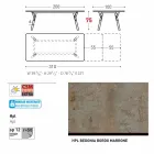 Varaschin Link tavolo da giardino allungabile con gambe in teak,H75 cm Viadurini