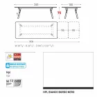 Varaschin Link tavolo da giardino allungabile con gambe in teak,H75 cm Viadurini