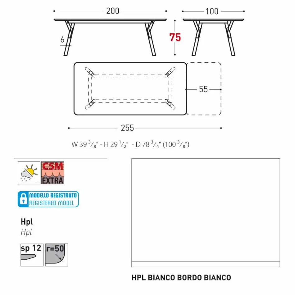 Varaschin Link tavolo da giardino allungabile con gambe in teak,H75 cm Viadurini