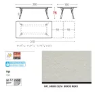 Varaschin Link tavolo da giardino allungabile design moderno, H 73,2 cm Viadurini