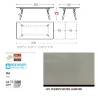 Varaschin Link tavolo da giardino allungabile design moderno, H 73,2 cm Viadurini