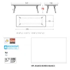 Varaschin Link tavolo da giardino allungabile design moderno, H 73,2 cm Viadurini