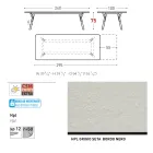 Varaschin Link tavolo da giardino allungabile design moderno, H 73,2 cm Viadurini