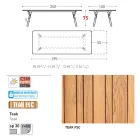 Varaschin Link tavolo da giardino allungabile design moderno, H 73,2 cm Viadurini