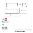 Varaschin Link tavolo da giardino allungabile design moderno, H 73,2 cm Viadurini