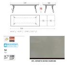 Varaschin Link tavolo da giardino allungabile design moderno, H 73,2 cm Viadurini