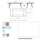 Varaschin Link tavolo da giardino allungabile design moderno, H 73,2 cm Viadurini