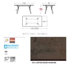 Varaschin Link tavolo da giardino allungabile design moderno, H 73,2 cm Viadurini