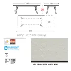 Varaschin Link tavolo da giardino allungabile design moderno, H 73,2 cm Viadurini