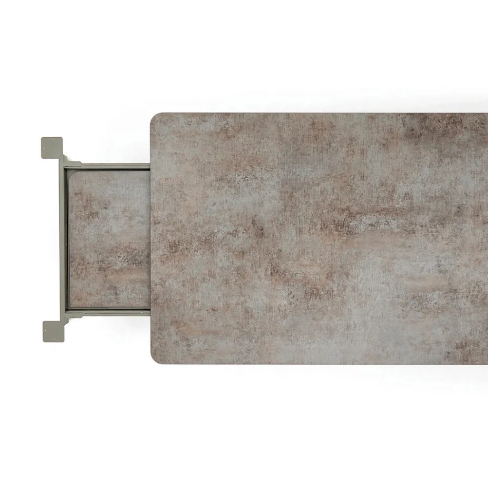 Varaschin Link tavolo da giardino allungabile design moderno, H 73,2 cm Viadurini