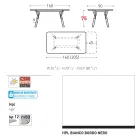 Varaschin Link tavolo da giardino allungabile design moderno, H 73,2 cm Viadurini