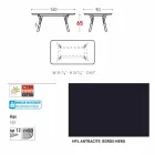 Varaschin Link tavolo da giardino con gambe in legno di teak, H 65 cm Viadurini