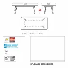 Varaschin Link tavolo da giardino con gambe in legno di teak, H 65 cm Viadurini