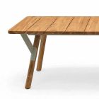 Varaschin Link tavolo da pranzo da giardino in legno di teak H 75 cm Viadurini