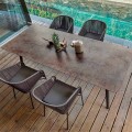 Varaschin Link tavolo da pranzo fisso da esterno o interno H 65 cm